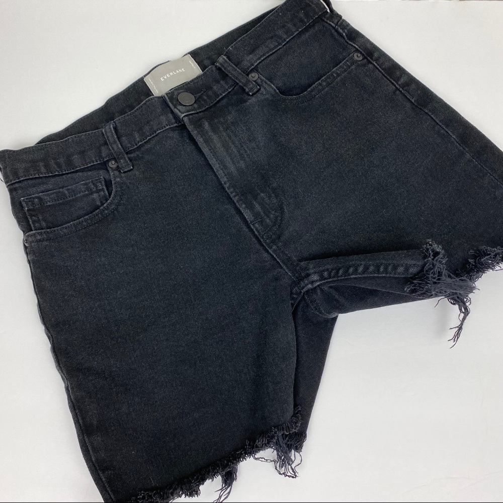 EVERLANE Cut Off Raw Hem Denim Shorts